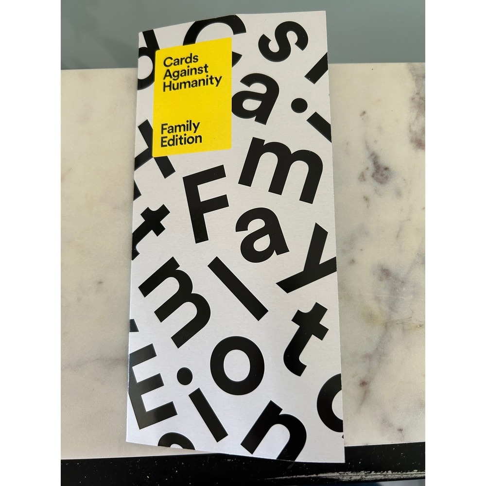 Cards Against Humanity Family Edition Party Game for Kids and Adults Missing 3